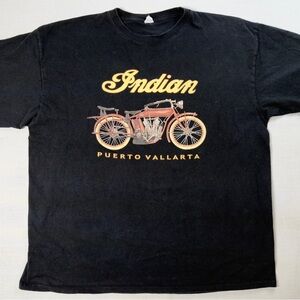 Vintage Yazbek Shirt Indian Motocycle PUERTO VALLARTA T-Shirt Men’s size 2XL